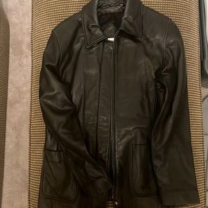 EUC Liz Claiborne leather jacket black size medium